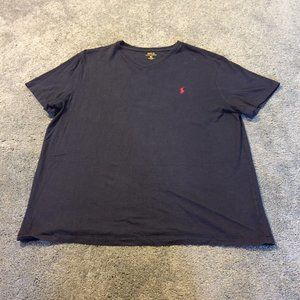Polo Ralph Lauern T Shirt Mens Size X-Large Blue V Neck Casual Cotton